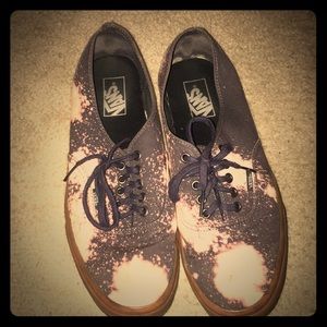 Custom bleach sprayed vans